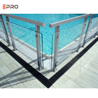 Balaustre di alluminio delle scale di acciaio inossidabile dei corrimani della piscina di vetro interna